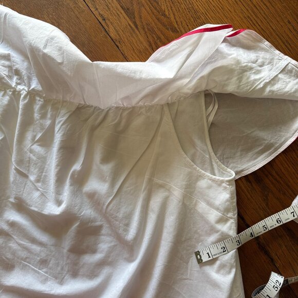 Lane Bryant Top 18/20 Off-Shoulder Ruffle Top White Blouse NWT - Picture 4 of 9